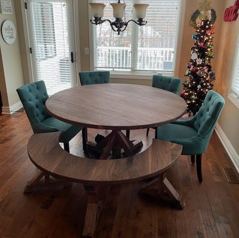 custom-hardwood-stool-chair-handmade-solid-walnut-round-pedestal-bench