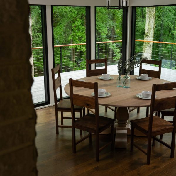 custom-hardwood-dining-table-handmade-solid-oak-walnut-round-pedestal-chair
