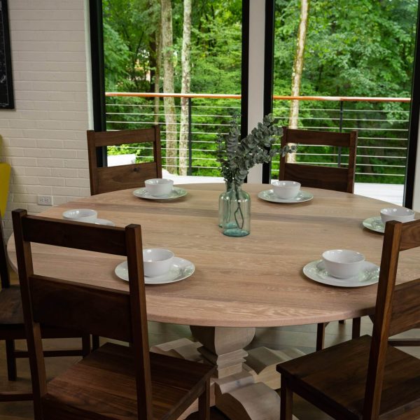 custom-hardwood-dining-table-handmade-solid-oak-walnut-round-pedestal-chair