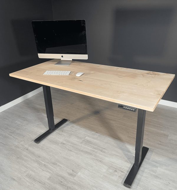 Standing-desk-hardwood-handmade-height adjustable