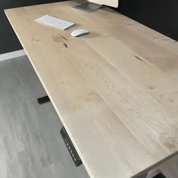 Standing-desk-hardwood-handmade-height adjustable