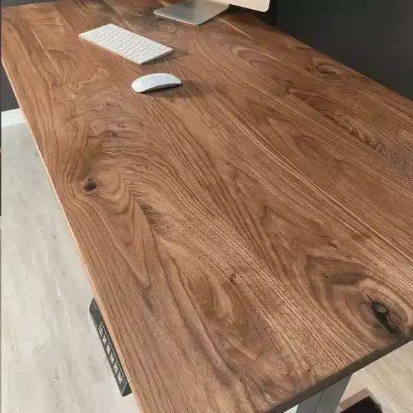 Standing-desk-hardwood-handmade-height adjustable
