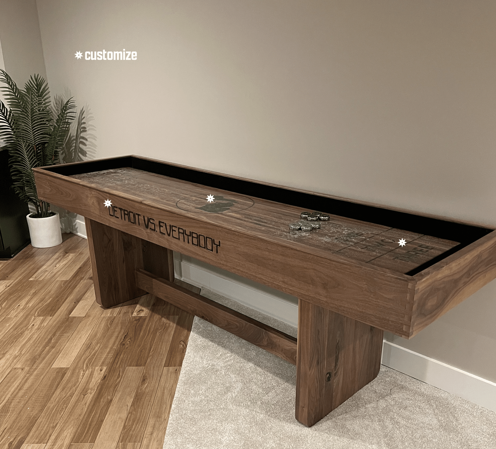 Slice Custom Shuffle Board Lumber2Love