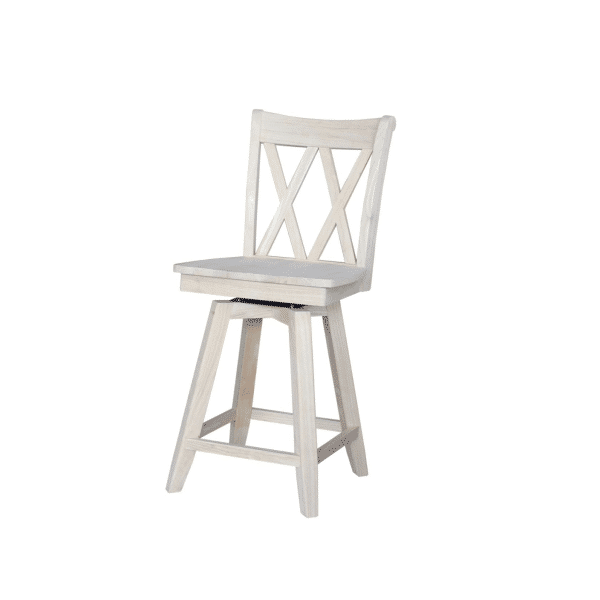 Double X Back Swivel Stool